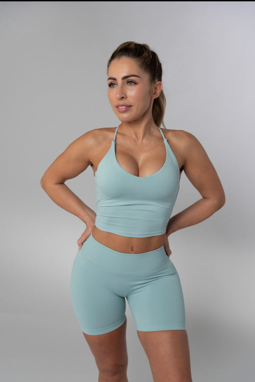 Contour Cross back Top - Green