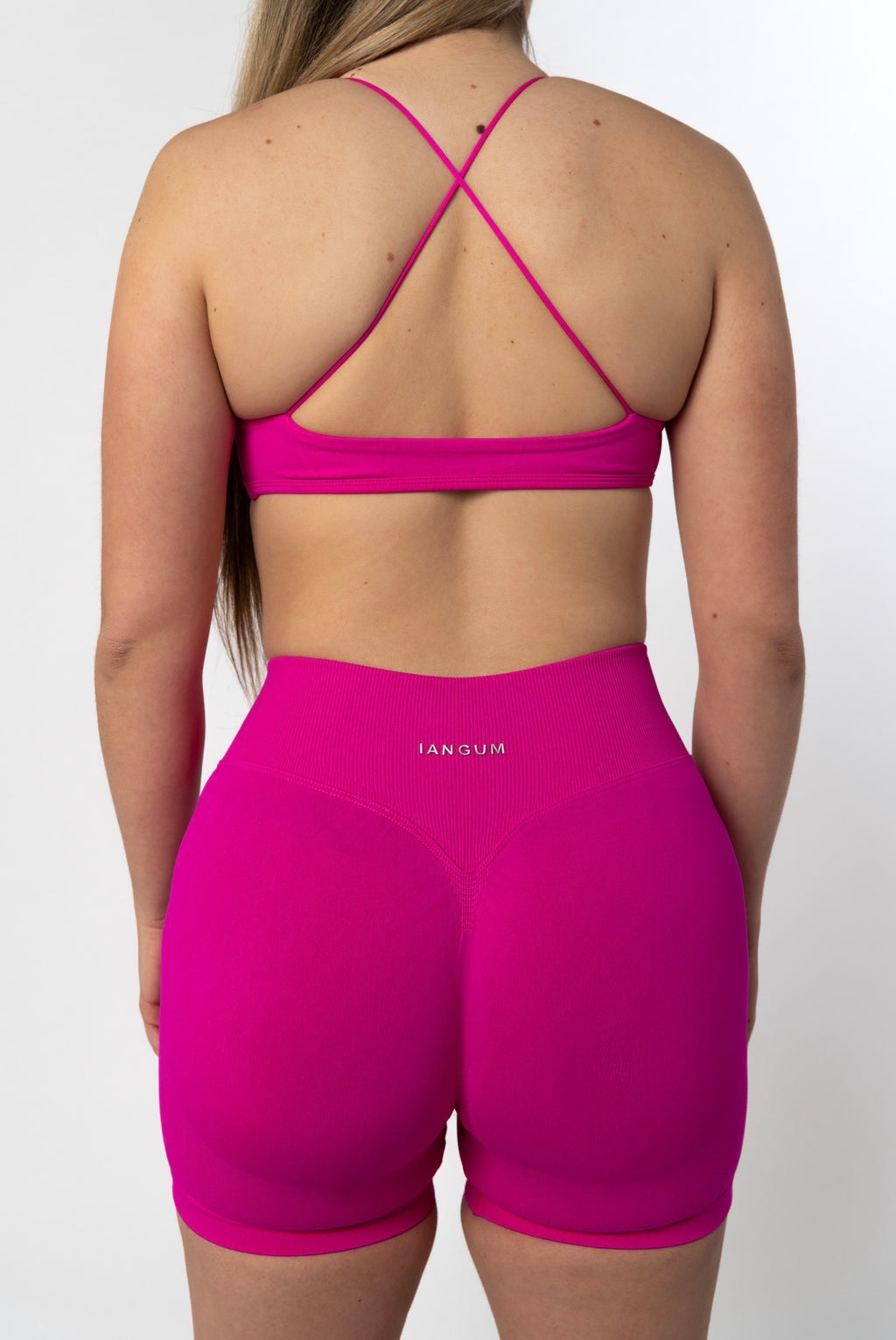 Elevate Cross back Top - Pink Rush