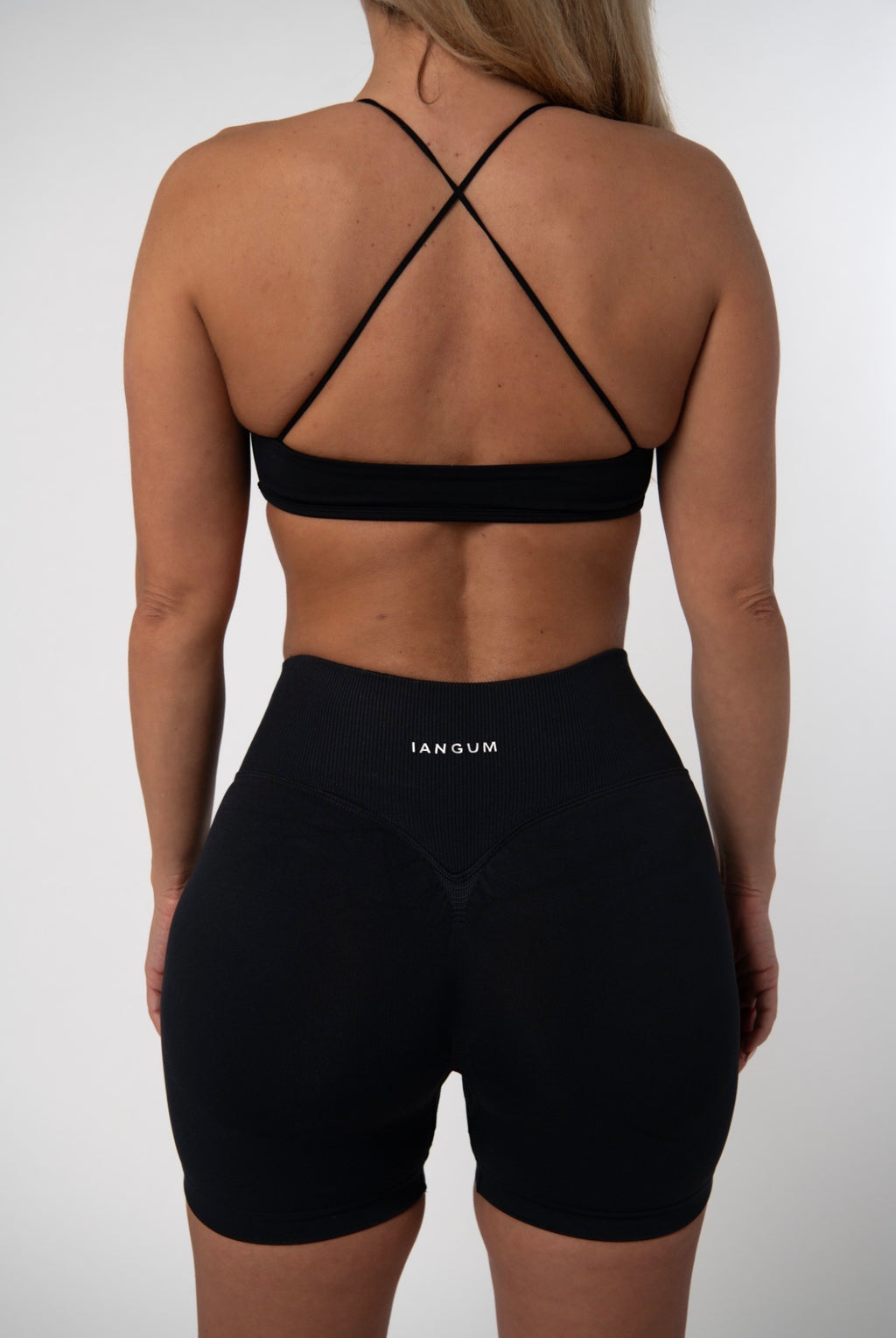 Elevate Cross Back top - Black