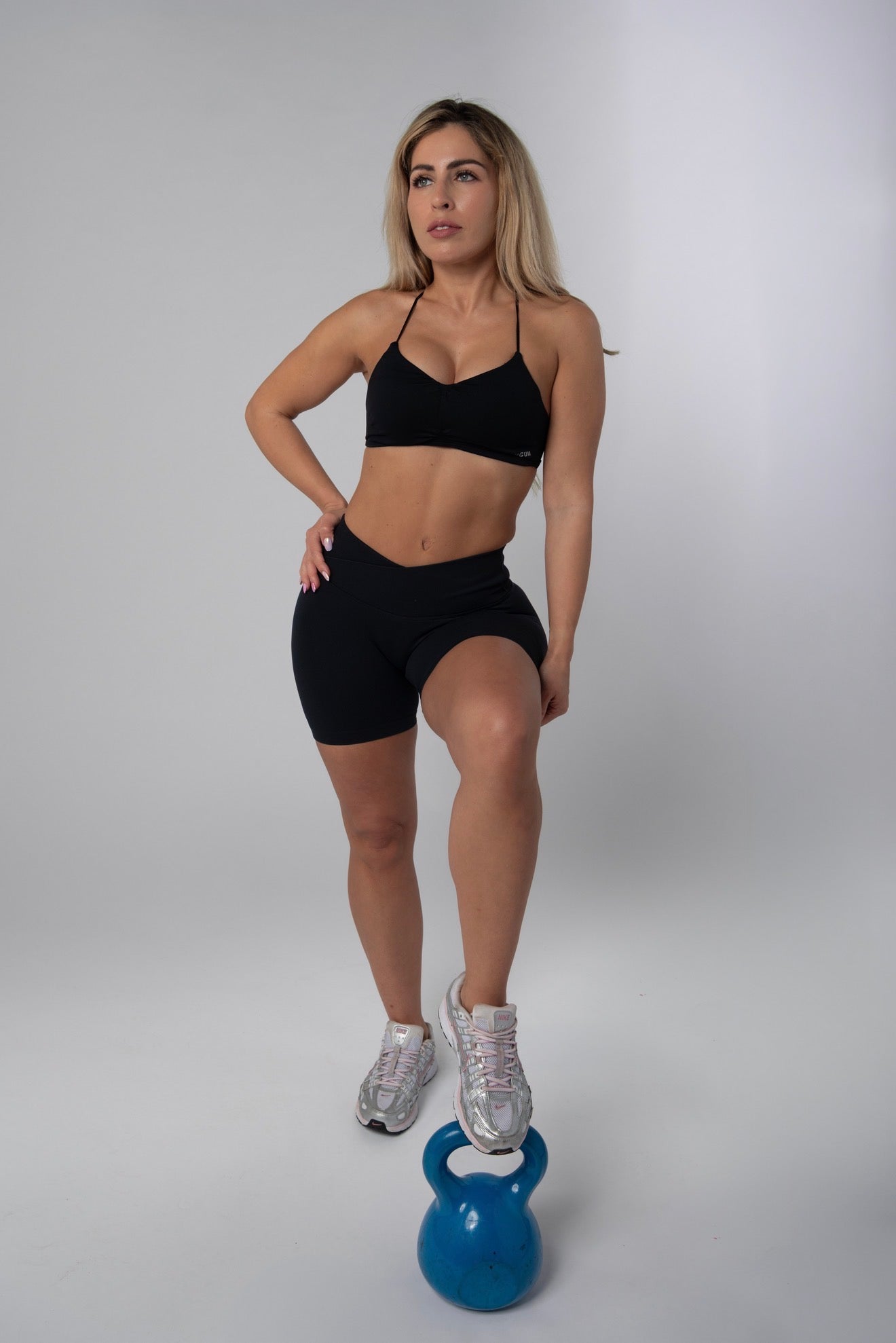 Elevate Cross Back top - Black