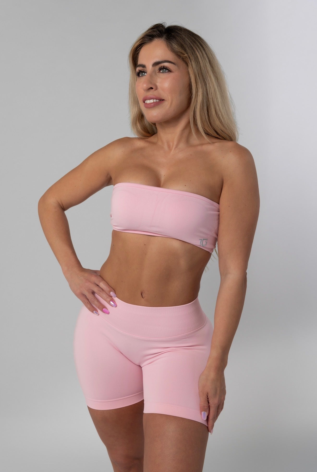 Sculpt Push up Shorts - Baby Pink