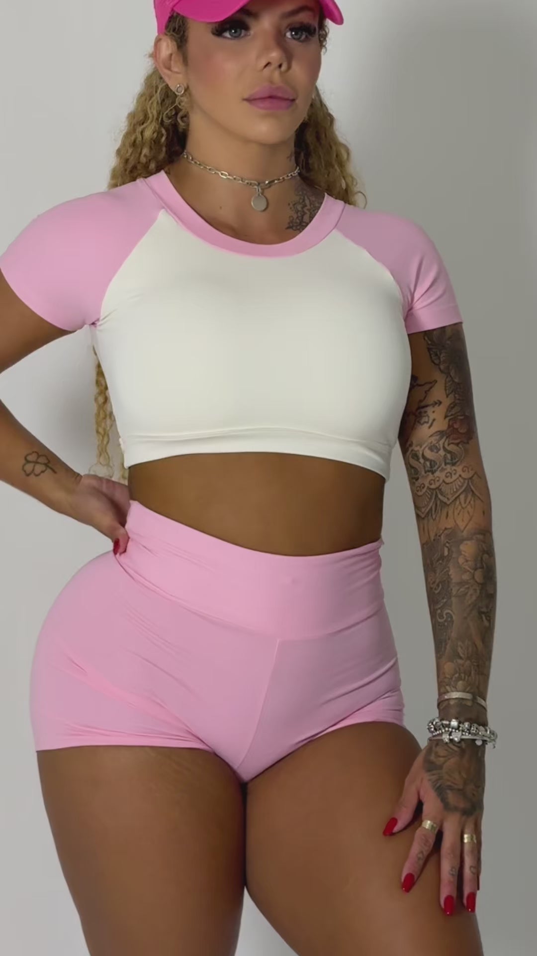 ICON PINK & WHITE 2 PIECES